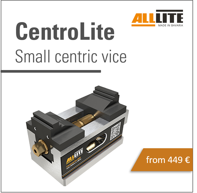 CentroLite – small centric vices for 5-axis machining