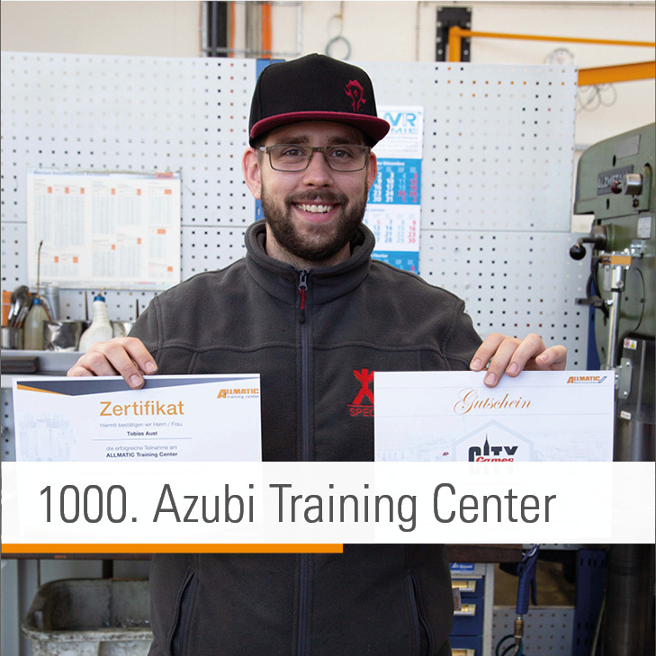 1000-ster Azubi im Training Center